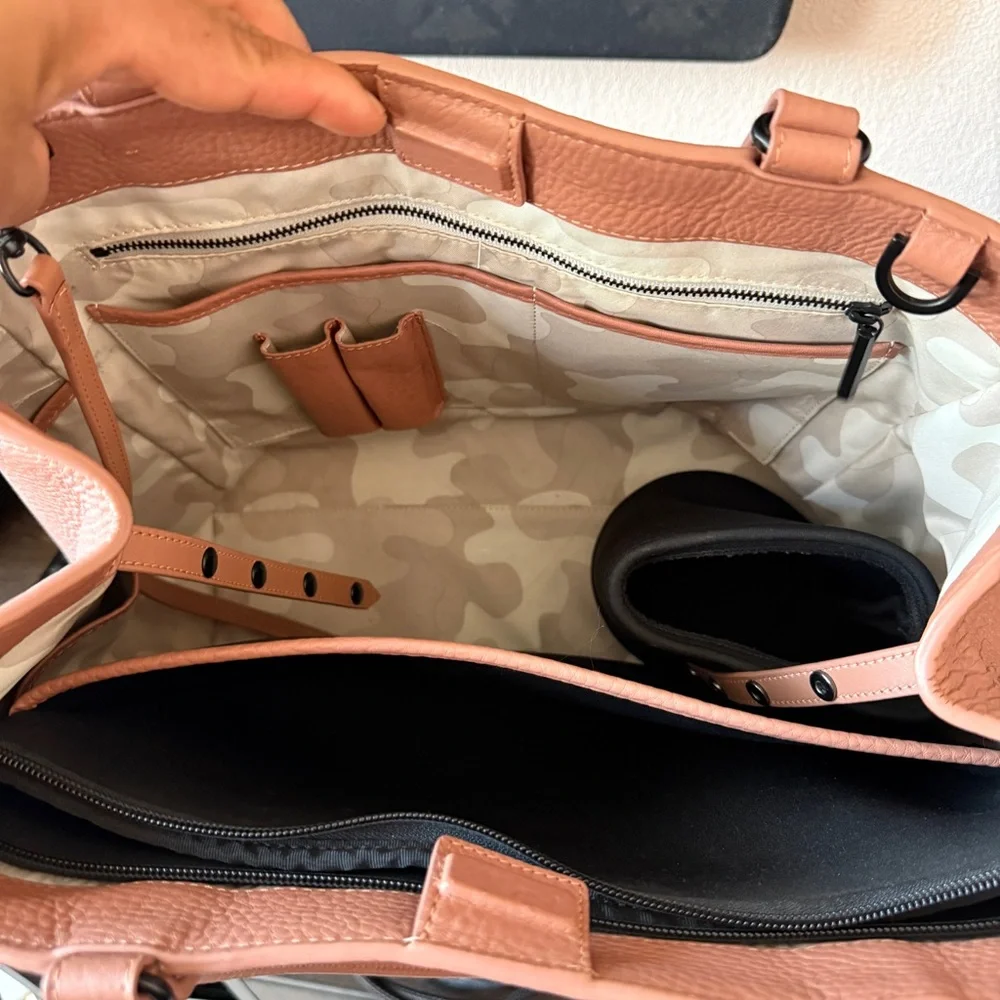 DAGNE DOVER | Large Allyn Tote Leather, Warm Dust
